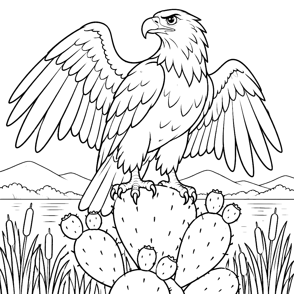 Dibujo de Águila real