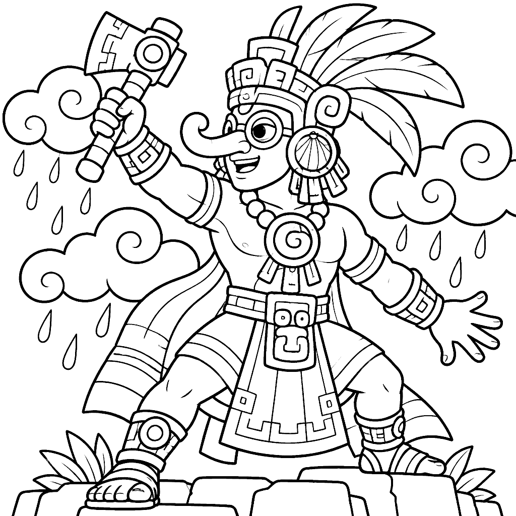 Dibujo de Chaac