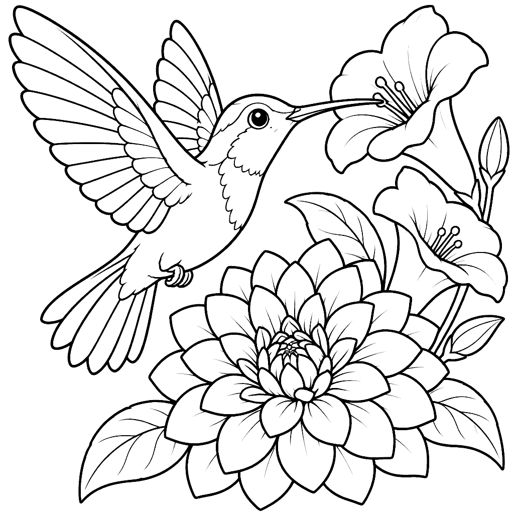 Dibujo de Colibrí