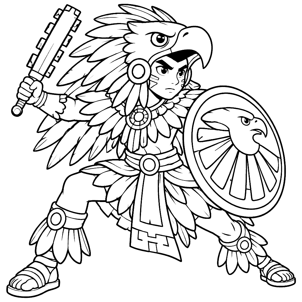 Dibujo de Guerrero águila