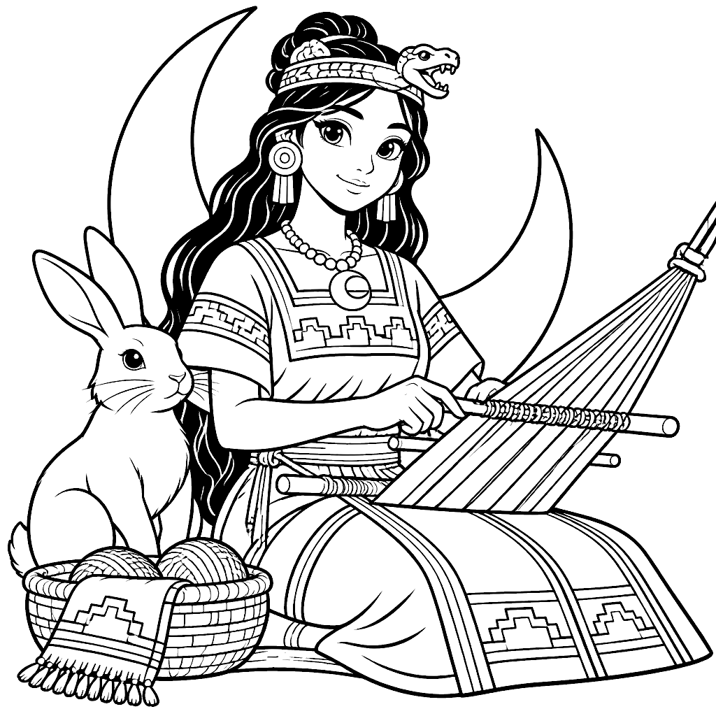 Dibujo de Ixchel