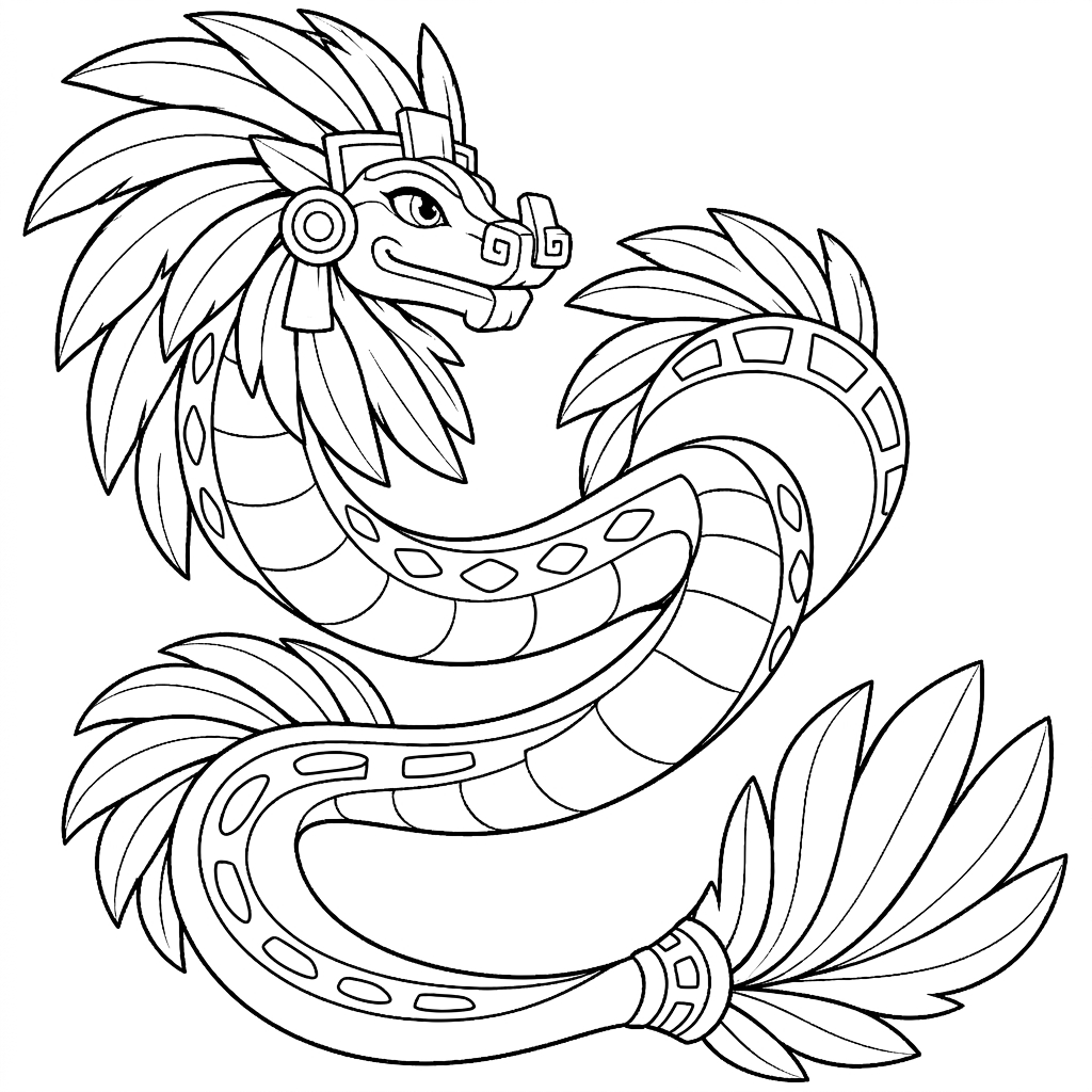 Dibujo de Kukulkán