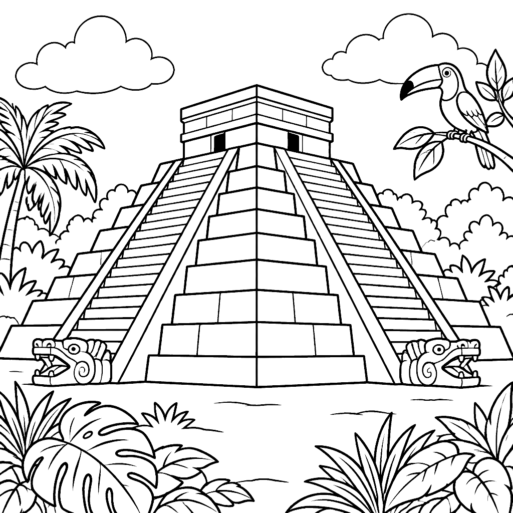 Dibujo de Pirámide