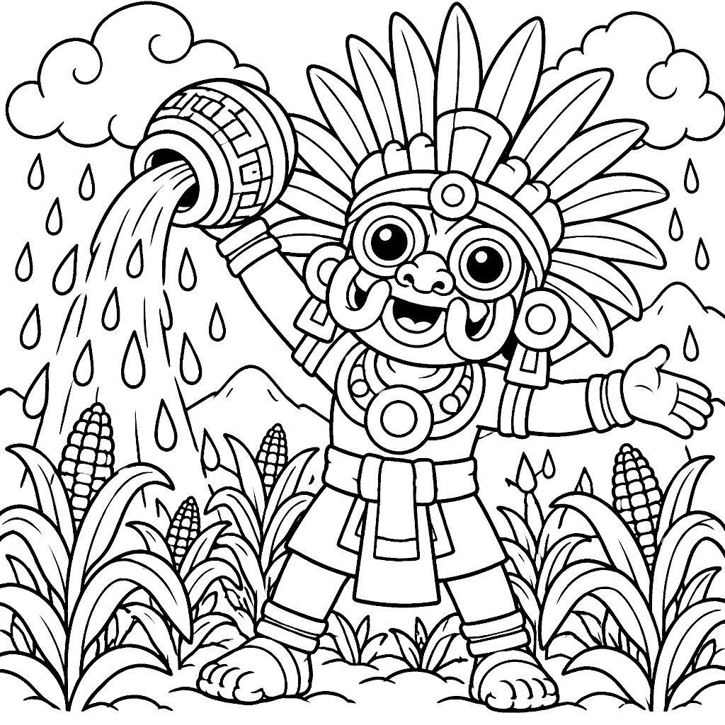 Dibujo de Tláloc